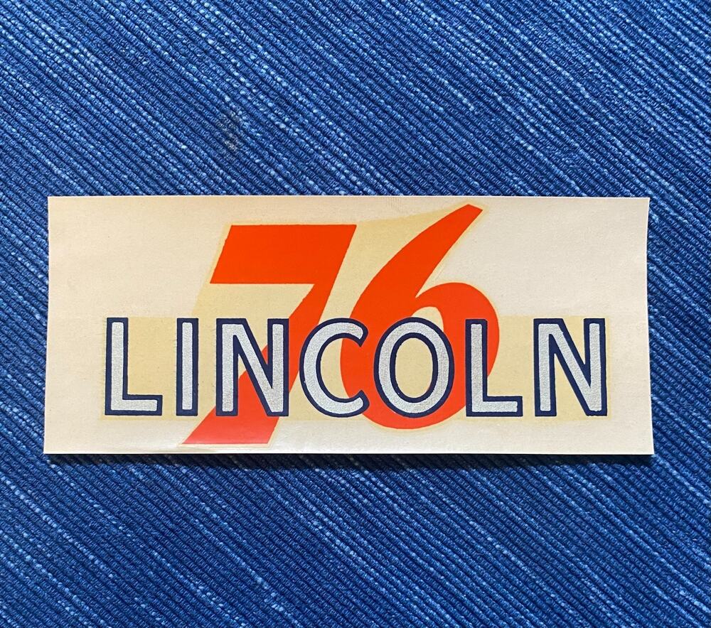 Vintage Union 76 Oil Lincoln Oregon Gas Station Water Decal Travel Souvenir